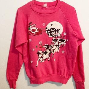 Vintage Christmas Holiday Sweatshirt size S